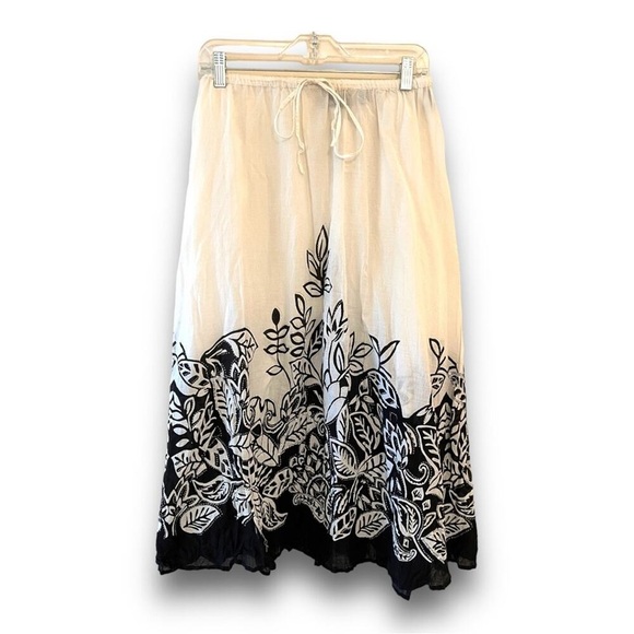 AVENUE black white silver sequin Maxi skirt SZ 18/20 NWT - Picture 4 of 15